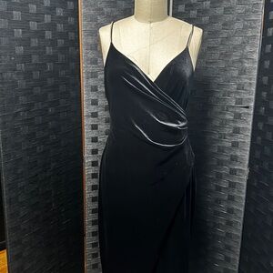 Donna Morgan Black Midi Dress